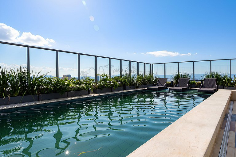 Modern with Alexa, AC, Pool, and Gym