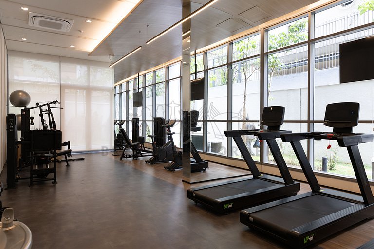 Modern with Alexa, AC, Pool, and Gym