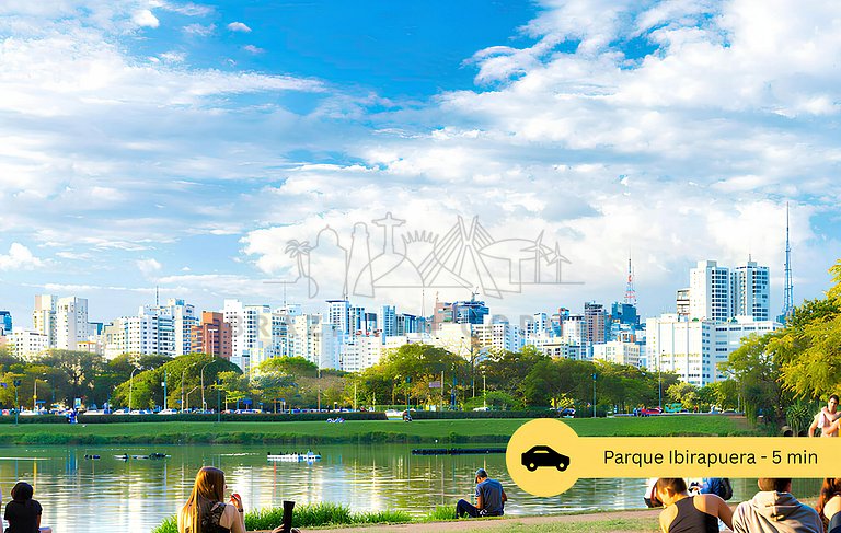 Modern, Pool, Gym, AC, Ibirapuera Park