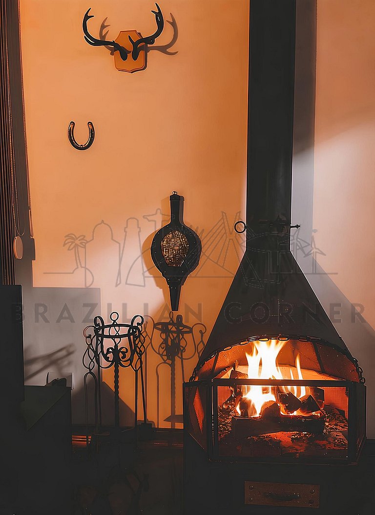 Cabana nas Montanhas com ofurô e lareira