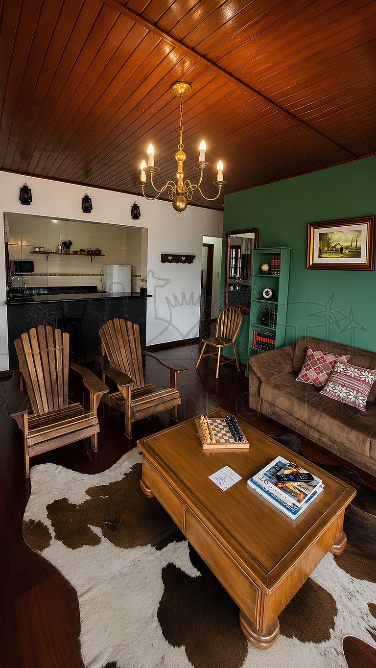 Cabana nas Montanhas com ofurô e lareira