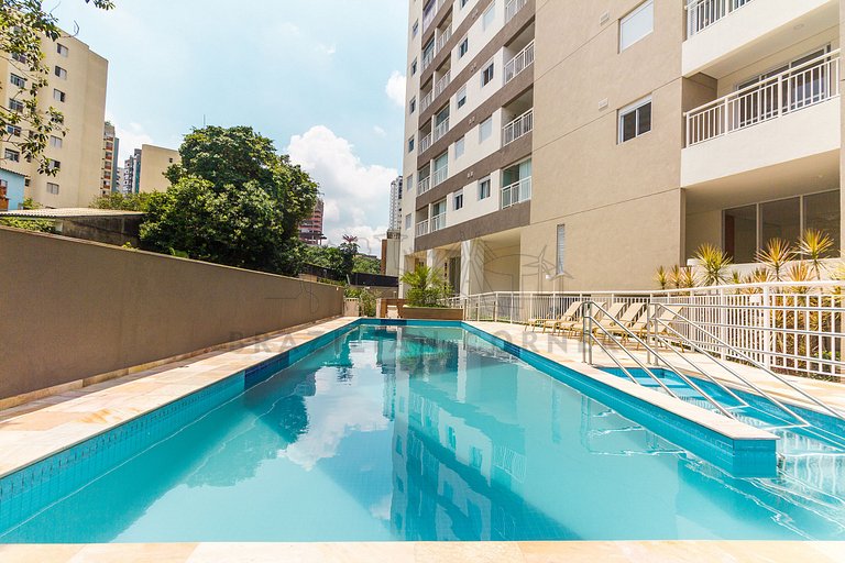 Apartamento na Vila Madalena, ar condicionado, piscina! Vist
