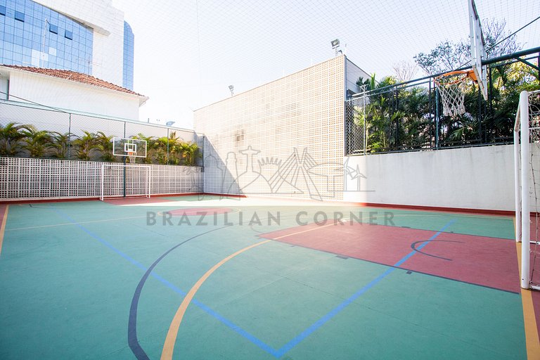 Apartment in Pinheiros with AC, Pool and Gym