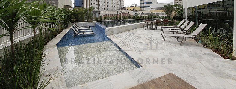 Modern Apartment in Pinheiros | Pool | AC