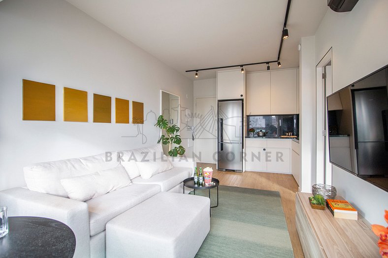 Moderno Apartamento em Pinheiros | Piscina | AC